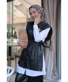 Deri Yelek-Siyah