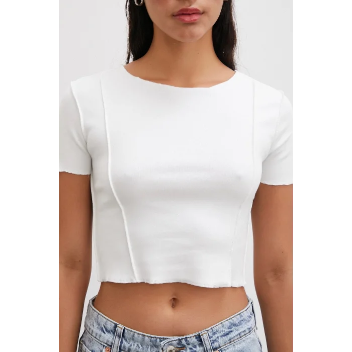 Kısa Kol T-shirt Beyaz