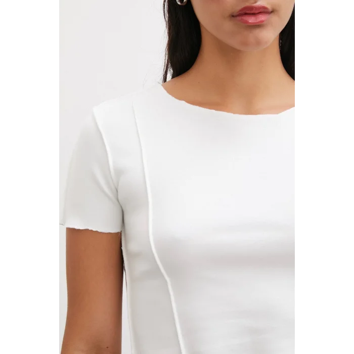 Kısa Kol T-shirt Beyaz