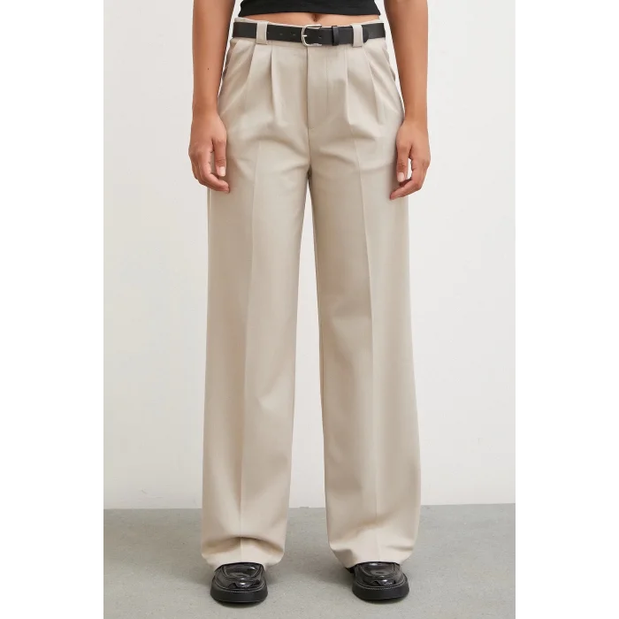 Kemer Astarlı Pantolon Vizon