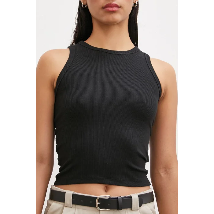 Bisiklet Yaka Top Siyah