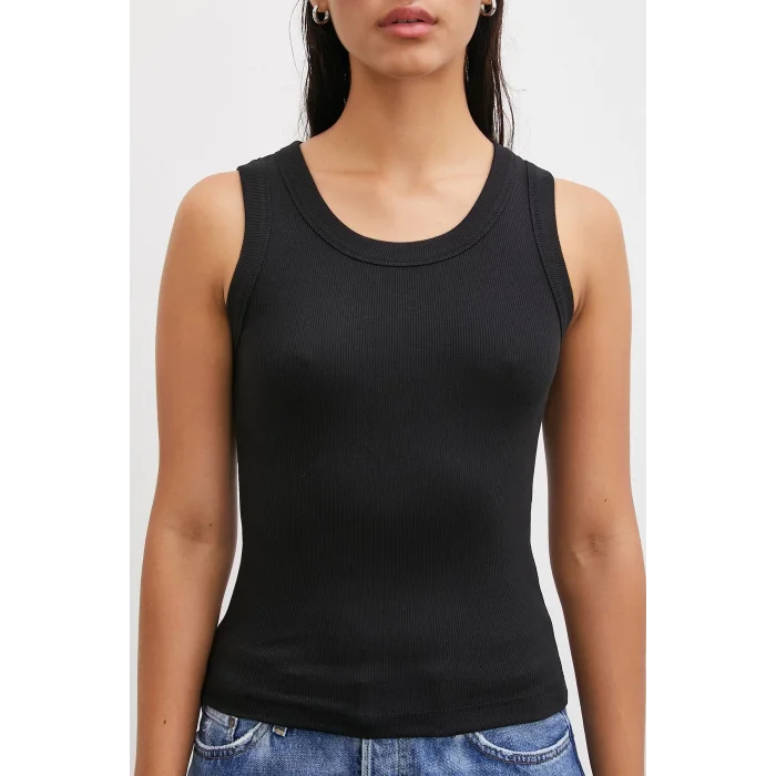 Geniş Biyeli Atlet Siyah