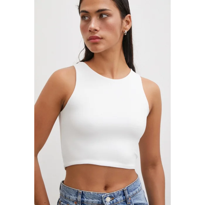 Basic Crop Top Beyaz