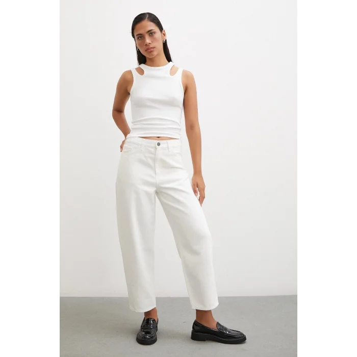 İki Omuzlu Top Beyaz