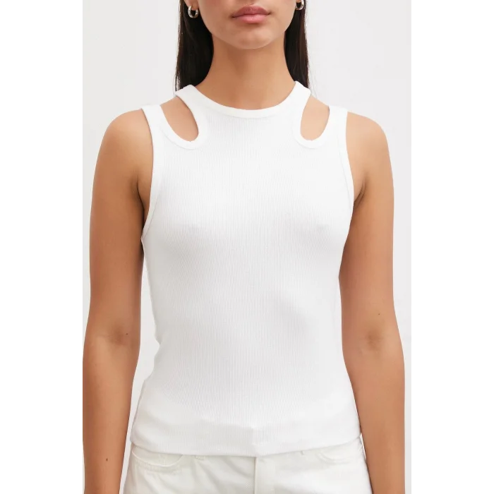 İki Omuzlu Top Beyaz