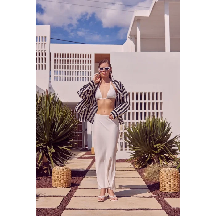 A-Kesim Verev Etek Ekru