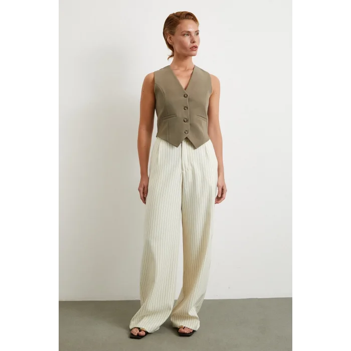 Astarlı Kuplu Yelek Haki