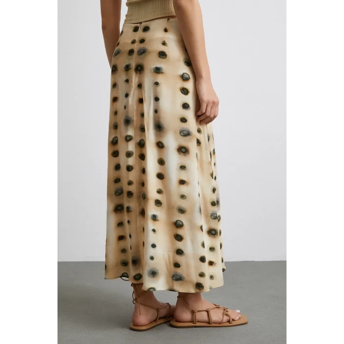 Düğüm Detaylı Etek Ekru