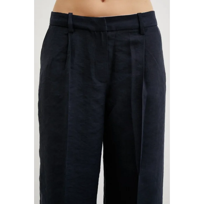 Geniş Paça Palazzo Pantolon Lacivert