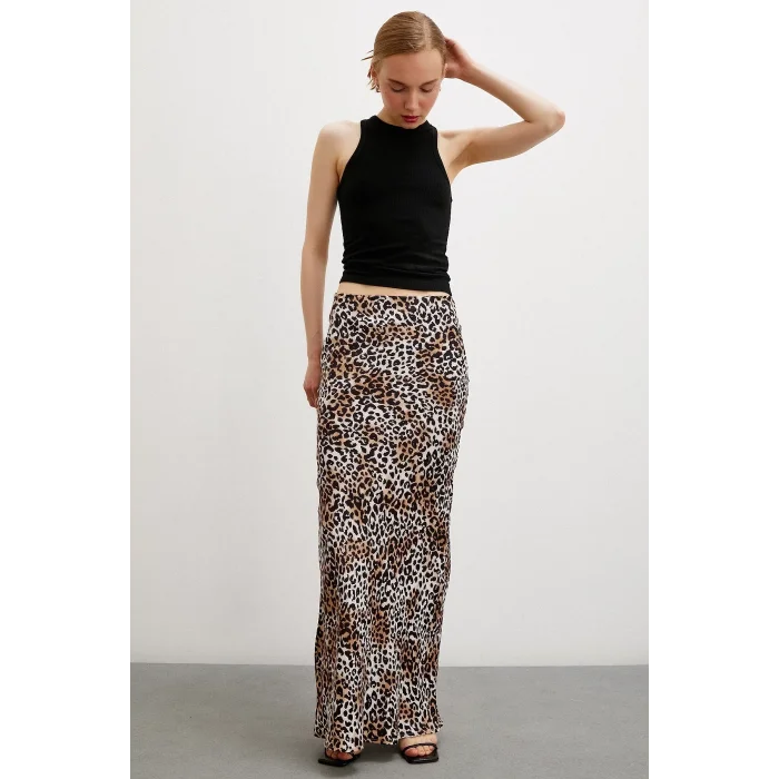 Maxi Boy Verev Etek Siyah