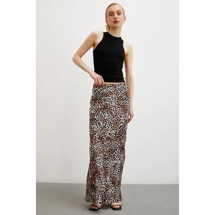 Maxi Boy Verev Etek Siyah