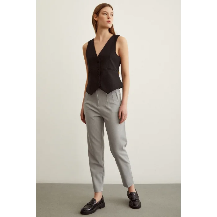 Skinny Kumaş Pantolon Gri