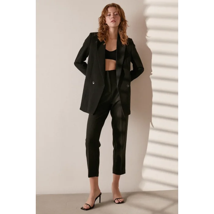 Skinny Kumaş Pantolon Siyah