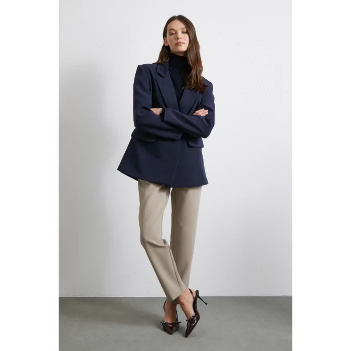 Skinny Kumaş Pantolon Vizon