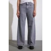 Yüksek Bel Wide Leg Jean Füme