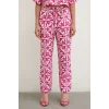 Beli Lastikli Boru Paça Pantolon Fuşya