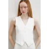 Astarlı Kuplu Yelek Ekru