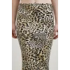 Leopar Desenli Verev Etek Ekru