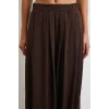 Paça Detaylı Şalvar Pantolon Kahve