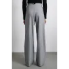 Yüksek Bel Geniş Paça Pantolon Gri