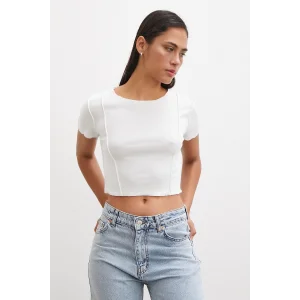 Kısa Kol T-shirt Beyaz