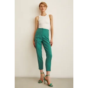 Skinny Kumaş Pantolon Yeşil