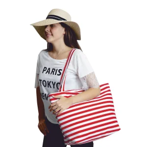 Kadın Plaj Çantası 6542 Kırmızı