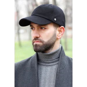 Erkek Kaşmir Kep Şapka 7593 Siyah