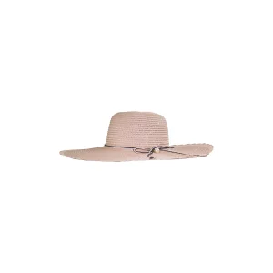 Geniş Kenarlı İncili Hasır Kadın Şapka 3871