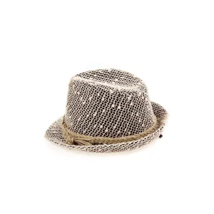 Kadın Dantelli Fötr Şapka 5117 Krem