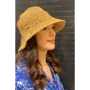 İpli Hasır Kadın Şapka 3858