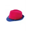 Kadın Çift Renk Kaşe Fötr Şapka Fuşya 4792