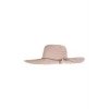 Geniş Kenarlı İncili Hasır Kadın Şapka 3871