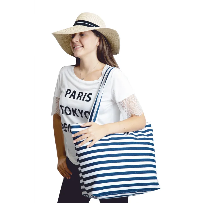 Kadın Plaj Çantası 6542 Lacivert