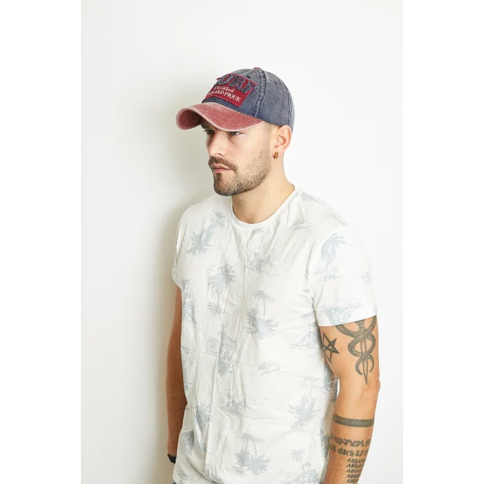 Surf Aplikeli Erkek Kep Lacivert 1449