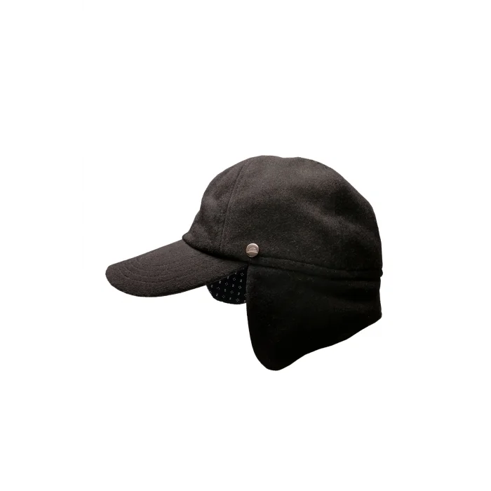 Erkek Kulaklı Kaşmir Şapka Siyah 7595