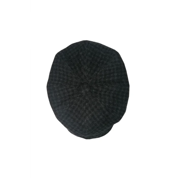 Erkek Peaky Blinders İngiliz Driver Kasket Kareli Gri 7404