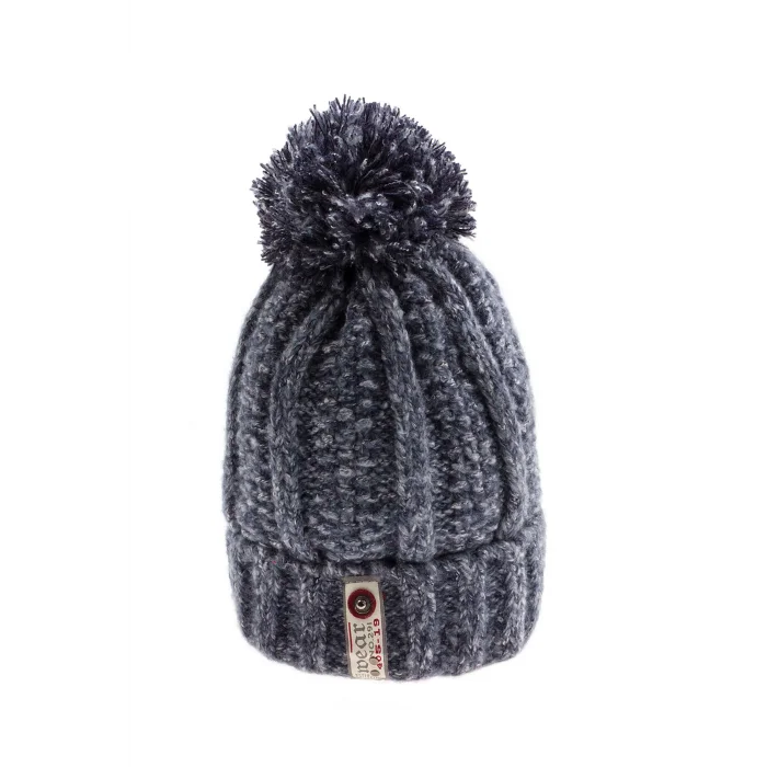 Kadın Zincir Örgülü Bere Lacivert 1170