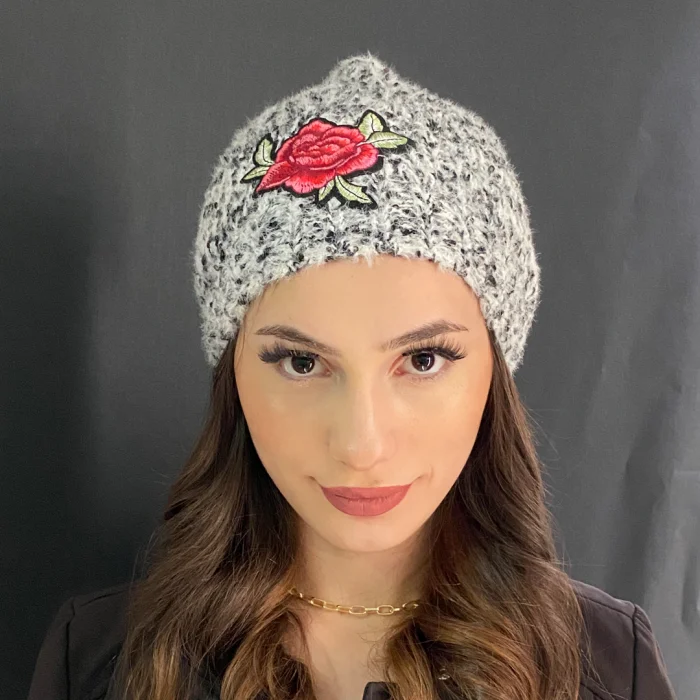 Güllü Kadın Gri Bere 4113