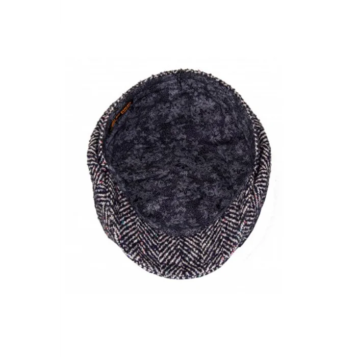 Balık Sırtı Desenli Erkek İngiliz Kasket 7590 Lacivert