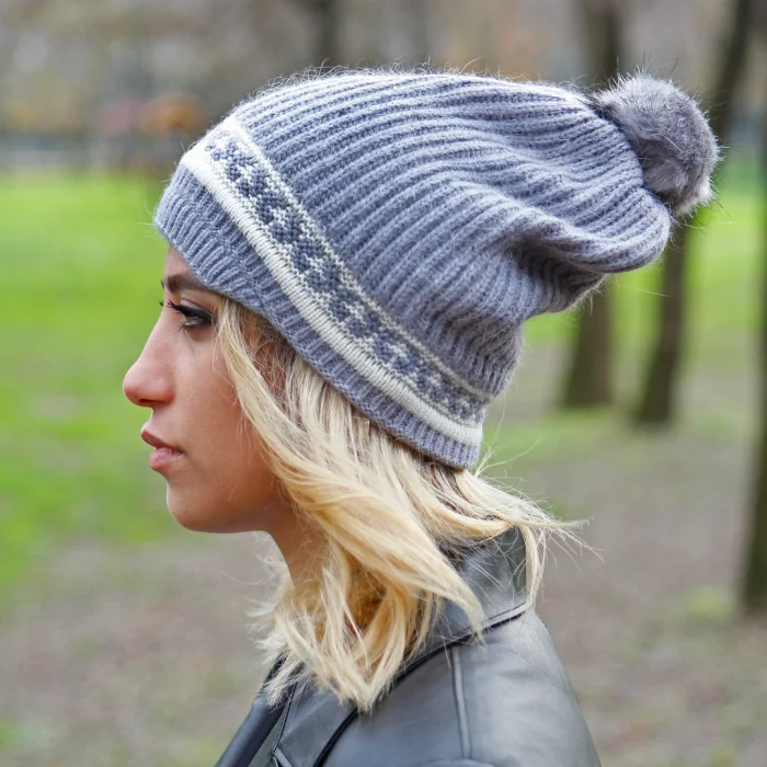 Kadın Bere Gri 1252