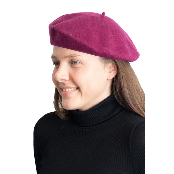 Kadın Ressam Şapka Bordo 7267