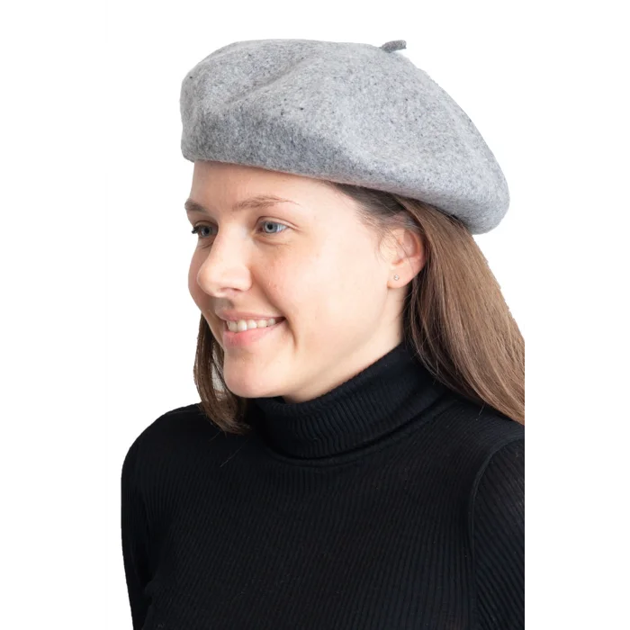 Kadın Ressam Şapka Gri 7267