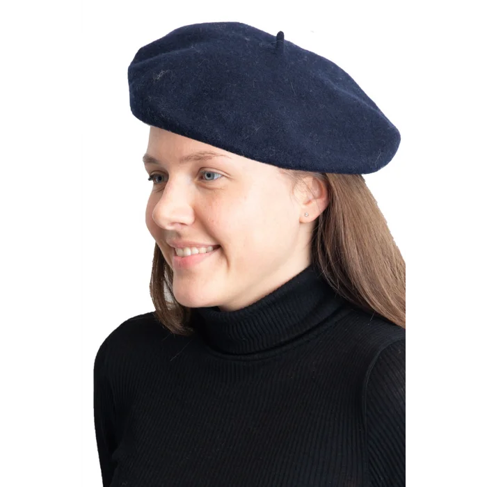 Kadın Ressam Şapka Lacivert 7267