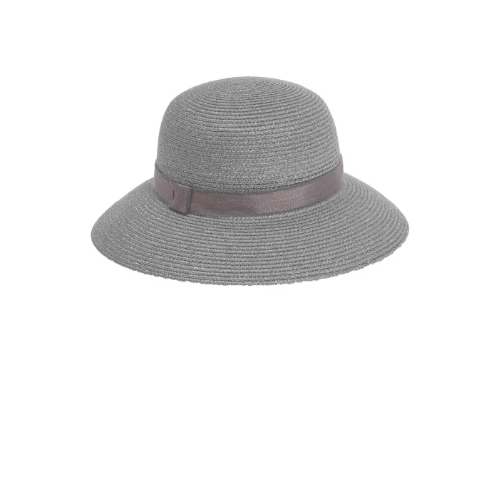 Yazlık Kadın Şeritli Hasır Şapka 1407
