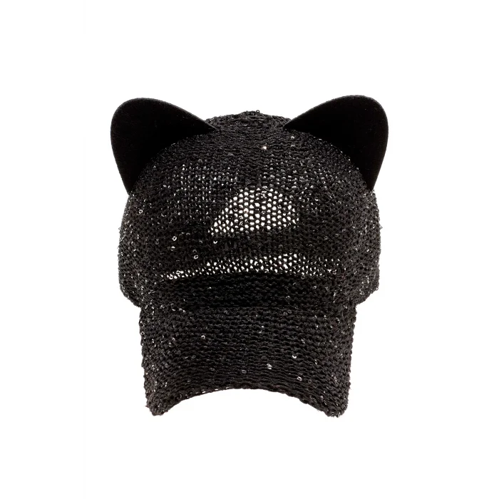 Kadın Simli Kep 1149 Siyah