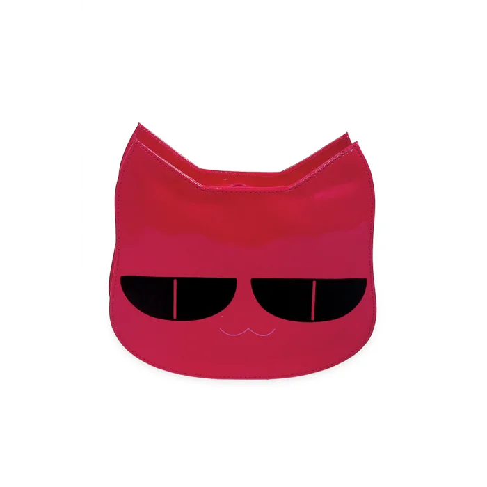 Bay Şapkacı - Kız Çocuk Kedili Çanta 1842 Kırmızı