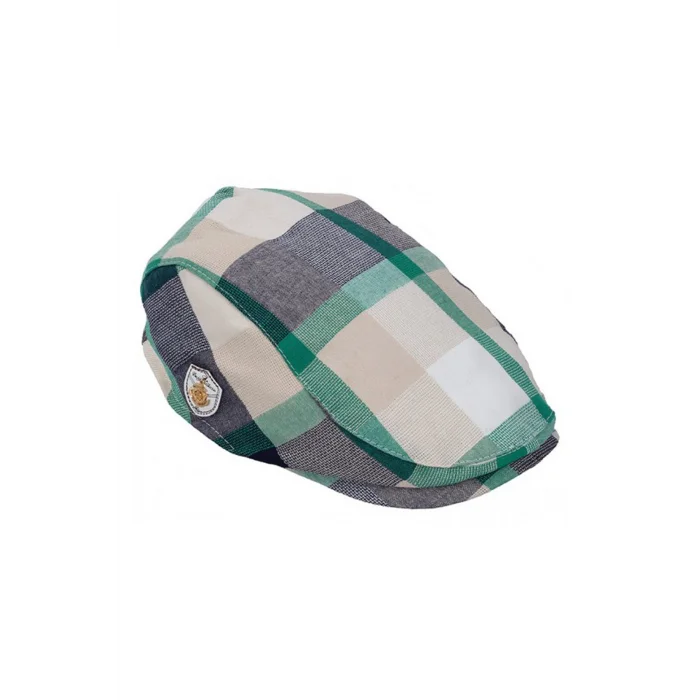 Erkek Çocuk Kareli Ekose Kasket 1044 Yeşil