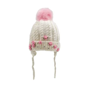 Bağcıklı Kız Bebek Pembe Bere 1142 (542201275)