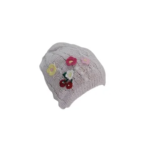 Merserize Kız Bebek Beyaz Bere 4850-0-1 Yaş-Beyaz